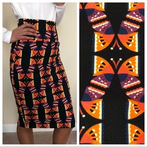 NEW Pencil Skirt BUTTERFLIES 2 - 4 Career CASSIE